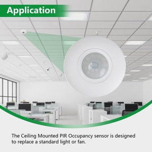 Cảm biến chuyển động hồng ngoại PIR 360 độ gắn trần với cảm biến phát hiện chuyển động 6M để điều khiển ánh sáng trần - Product Image 2