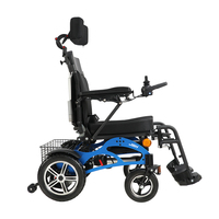 Fauteuil roulant électrique inclinable JBH D08, fauteuil roulant électrique avec dossier réglable pour personnes handicapées, personnes âgées, usage domestique et hospitalier
