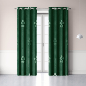 Hiện đại sang trọng rèm cửa sổ ánh sáng nghệ thuật trừu tượng hình học in màu cam mới nhất thiết kế thời trang cho phòng khách & phòng ngủ - Product Image 3