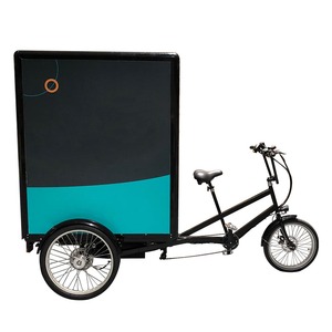 KUAKE Fast Delivery Hot Sale 7 Speed Gears 3 Wheel Electric Heavy Duty Cargo Bike With Box For Adults