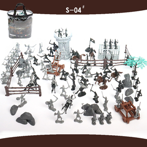 Soldatini Militari in Miniatura all'Ingrosso, Set da 60 Pezzi in Materiale PP, Altezza 5,5-8 cm, Fanteria e Cavalleria - Product Image 2