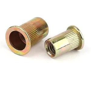 Tuercas remachables JINGUTE M10x1.0 con brida, zincadas, para la industria de la construcción - Product Image 2