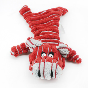 Wholesale Kinghon Brand <b>Cute</b> Durable Plush Pet <b>Doll</b> Squeaky Puppy Interactive Toys Corduroy Lying-Down Pig Dog Bear Chew Toys - Product Image 6