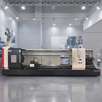 Système de commande Fanuc CK61100, tour CNC horizontal à lit plat robuste, à broche unique, automatique