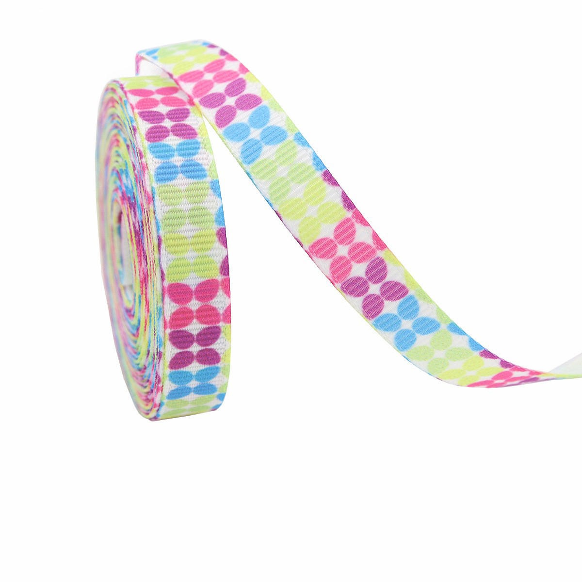 Point blanc coloré-1 cm * 10 yards