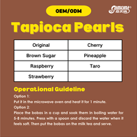 Perles de tapioca Boba pour Bubble Tea |   Perles noires moelleuses de qualité supérieure pour les salons de thé et l'usage domestique
