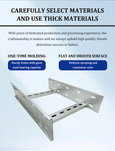 Hot-Dip Galvanized Steel <b>Cable</b> Ladder Tray with Custom Size for Industrial <b>Power</b> <b>Cable</b> Routing - Product Image 2