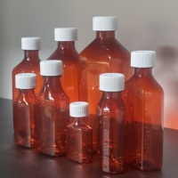 Flacons de pharmacie ovales pour médicaments liquides, vente en gros, flacons de médicaments résistants aux enfants et emballages liquides pour sirops contre la toux