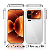 Coque de téléphone Sundo bicolore mate translucide pour Xiaomi 17 Pro Max 5G TPU+PC, toucher doux, antichoc, anti-traces de doigts