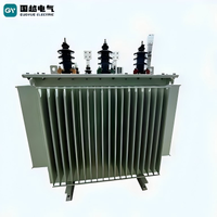 Transformateur immergé dans l'huile spécial parc industriel 6,6 kV 150/200/315 kVA triphasé à bobinage en cuivre de type puissance