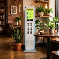 Borne de location de batteries externes verticale sur pied, 24 emplacements, distributeur automatique de chargeurs portables en libre-service