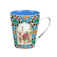 Ensemble de tasses à thé marocaines en céramique avec infuseur, coffret cadeau, OEM, ODM, vente en gros, souvenir, cadeau, vente au détail, en vrac, fournisseur d'usine, personnalisé