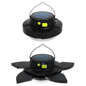 Solar Camping <b>Light</b> 5 <b>Leaves</b> Rotating Usb Rechargeable Tent Lantern Portable Emergency Work Lamp With Foldable Handle New - Product Image 1