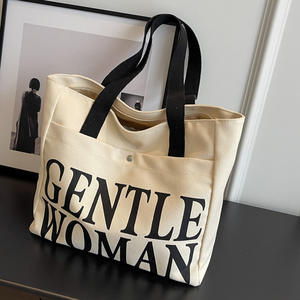 Sac fourre-tout en toile personnalisé avec logo, sac de shopping réutilisable pour femme, impression de logo personnalisé pour entreprise - Product Image 2