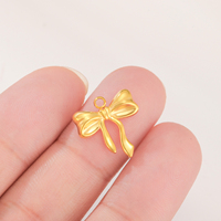 Bowknot breloques en acier inoxydable pour la fabrication de bijoux mignon classique arc pendentifs pour collier boucles d'oreilles bijoux à bricoler soi-même
