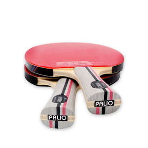 <span class=keywords><strong>Raquette</strong></span> de tennis de table <span class=keywords><strong>Palio</strong></span> Professional double face pour débutants, modèle ivoire en bois pur 5 couches, caoutchouc à picots, couleur rouge/noir - Product Image 4