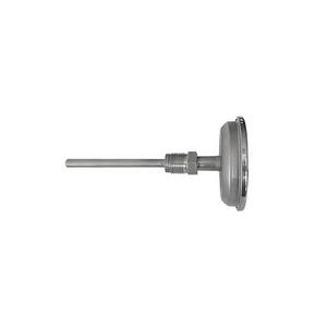 Sonda personalizada e rosca 2,5 polegadas 0-100C wss 301 axial conectado industrial bimetálico termômetro - Product Image 5