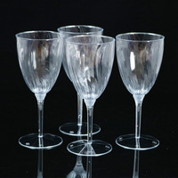 XUELI Luxe Écologique Jetable En Plastique Transparent Gobelet Vin Premium Bière Chope pour Mariages Anniversaires Fêtes De Famille