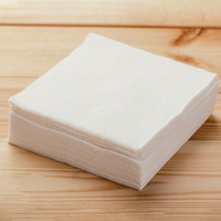 Serviettes en papier personnalisées avec logo imprimé, 2 plis, en pâte de bois, blanches, pour fêtes et dîners, Guyue Zj-1-001