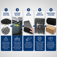 Tapis de protection en plastique à picots pour jardin, 118,11 pouces, bande anti-crevaison pour clôture de jardin et protection de parterres de fleurs, tapis anti-crevaison