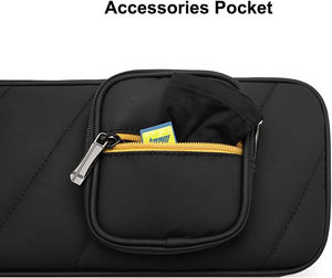 Free sample Pool Cue Carrying Case Soft <b>Padded</b> Billiard Stick Bag with Multi-pocket for 4 <b>Butts</b> and 5 Shafts - Product Image 3