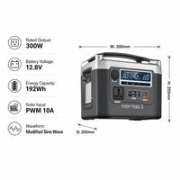Station d'alimentation portable à batterie solaire 300W 12.8V 15Ah, essentiels pour les voyages en camping, port multi-sorties