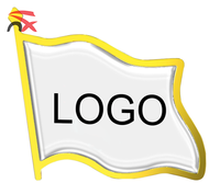 Broche personnalisée avec logo, décoration en métal, 0,7 pouce, cadeau souvenir, badge pour chapeau, vêtements