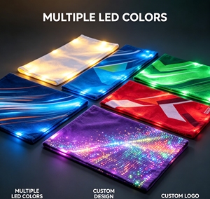 ผ้าเชียร์ไมโครไฟเบอร์แบบมีไฟ LED พิมพ์ลายสำหรับกีฬา คอนเสิร์ต งานอีเว้นท์ และใช้เพื่อการส่งเสริมการขาย - Product Image 4