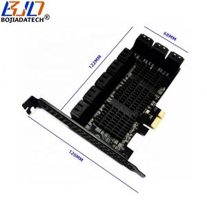16 porte SATA <span class=keywords><strong>3</strong></span>.0 connettore per PCIe PCIe-e 1X scheda di espansione Riser 6Gbps per disco rigido HDD in magazzino - Product Image 2
