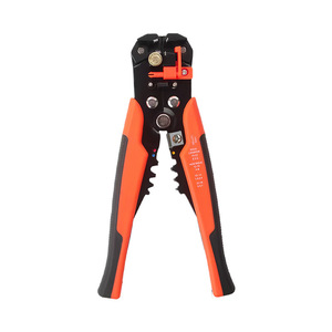 BNMJ Industrial-Grade High-Carbon Steel Automatic <b>Wire</b> Stripper <b>Soft</b> Grip Plastic Handles Black Oxide Left-Handed Black Oxide Fi - Product Image 6