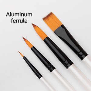 Xin Bowen nouvel article perle blanc qualité pinceaux ensemble 4 pièces aquarelle artiste pinceaux pour huile acrylique <span class=keywords><strong>dessin</strong></span> - Product Image 5