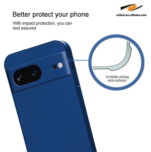 Funda protectora de silicona líquida lisa de Color sólido para <span class=keywords><strong>Google</strong></span> <span class=keywords><strong>Pixl</strong></span> 7A 6A funda de teléfono anticaída para Goole Pixel 6 7 8 Pro - Product Image 3