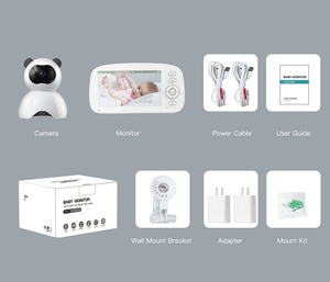 กล้องวงจรปิดสำหรับเด็กแบบแพน-ทิลท์ ความละเอียดสูง 1080p ขนาด 5 นิ้ว ปี 2025 พร้อมเสียงสองทาง ระยะไร้สาย 900 ฟุต มองเห็นในเวลากลางคืน สำหรับดูแลเด็กขณะนอนหลับ - Product Image 5