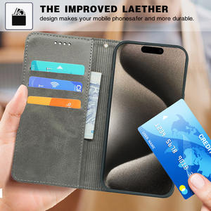 Fundas para Teléfono al por Mayor de Fábrica para <span class=keywords><strong>Google</strong></span> <span class=keywords><strong>Pixel</strong></span> 10/9/8/7/<span class=keywords><strong>6</strong></span>, Funda Protectora Tipo Cartera con Tapa Magnética de Cuero PU Resistente - Product Image 6