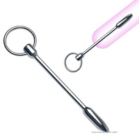 Plug urétral en métal, acier inoxydable, tige d'insertion œil-de-cheval, masseur stimulant l'orgasme, dilatateur de gland, masturbation masculine, adulte