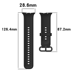 Bracelet de montre sport en silicone souple de couleur unie pour <span class=keywords><strong>Honor</strong></span> Watch <span class=keywords><strong>5</strong></span>, bracelet de remplacement - Product Image 2