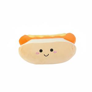 Peluche Beige Moderno a Forma di Hot Dog da 10 Pollici, Decorazione Regalo per Compleanno con Stampa Digitale NYFY-1256, MOQ 100 - Product Image 2