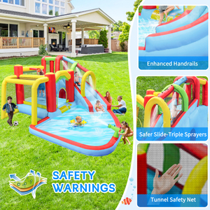 MQ USA Warehouse 2026 Édition Été Vente Flash Toboggan aquatique à double piste pour divertissement extérieur à domicile et entraînement physique, en tissu Oxford sécurisé - Product Image 2
