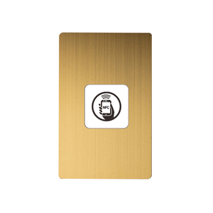 บัตรธุรกิจโลหะ NFC 4K 13.56MHZ สีทอง NTAG 213 บัตรโลหะ NFC พร้อมคิวอาร์โค้ด - Product Image 6
