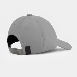 <b>Light</b> Grey 6-Panel Baseball Cap Adjustable Fitted Unisex Casual <b>Hat</b> Solid Color Twill Fabric Adult Size - Product Image 3