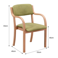 Chaise de salle à manger moderne et polyvalente en bois massif Mobilier de maison pour appartement Salon Villa Restaurant Table à manger en bois Ensemble de chaises