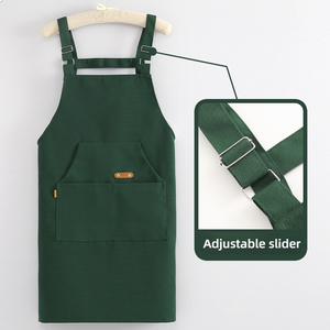 High Quality Adjustable Fashion Cross Back <strong>Adult</strong> <strong>Bib</strong> <strong>Custom</strong> Logo for Hair Salon Barista Coffee Shop Bakery Work Wear - Product Image 4