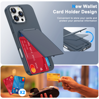 Coque de téléphone LeYi à prix réduit avec béquille et porte-cartes, protection intégrale pour iPhone 16 16 15 17Pro Max