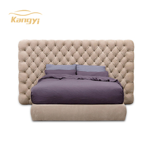 Bedroom Furniture Wooden Frame Platform <strong>Beige</strong> Purple Bed - Product Image 6