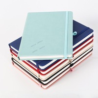 Individuelles Großhandels-Werbe-Notizbuch-Geschenkset mit Stift, Business-Büro Blanko PU-Leder Tagebuch mit Gürtel, A5 Journalbuch