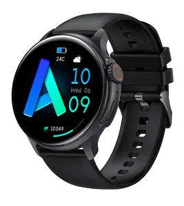 Akıllı saat K58 1.43 inç ekran Ultra serisi Bluetooth çağrı AI sesli asistanı egzersiz kalp atışı takip cihazı erkekler kadınlar Smartwatch