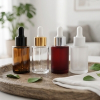 Flacon avec compte-gouttes pour huile corporelle, emballage luxueux, flacon de sérum 50 ml, récipient en verre pour cosmétiques
