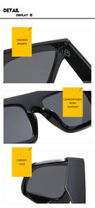 <span class=keywords><strong>2023</strong></span> femmes hommes personnalité personnalisée mode UV400 concepteur nouveau à la mode grand cadre carré large Temple <span class=keywords><strong>lunettes</strong></span> <span class=keywords><strong>de</strong></span> <span class=keywords><strong>soleil</strong></span> - Product Image 4