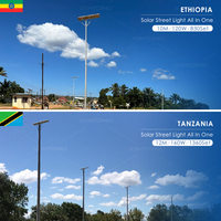 Lampadaire solaire tout-en-un XINTONG avec garantie de 5 ans, LED monocristalline, IP67 étanche, DC 60W-120W, batterie LiFePO4