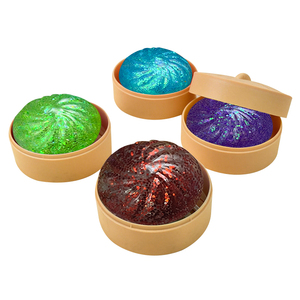 Caja Sorpresa de Squishies Brillantes con Forma de Dumplings y Bao Bun, Juguetes Antiestrés Taba Squishies, Material TPR para Todas las Edades - Product Image 3